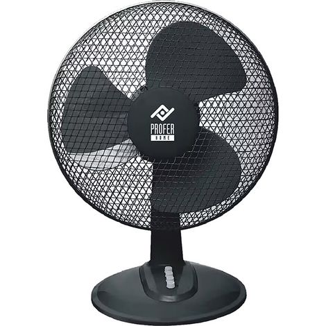 VENTILATEUR DE BUREAU NOIR 50W - 40 CM