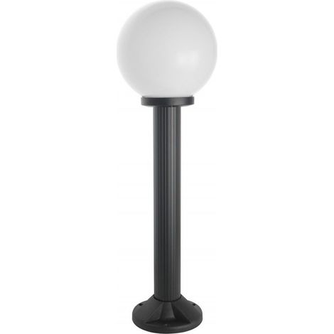 Lampada da giardino 70cm sfera 20cm nera E27 IP43 SU-MA (1/3)