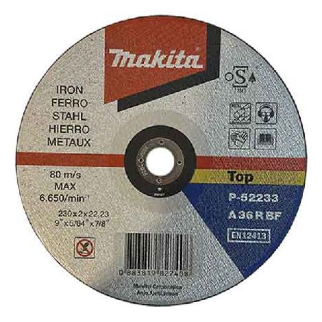 DISCO DA TAGLIO PER FERRO MAKITA Ø 230x3,2 mm - conf. 50 pezzi - MAKITA