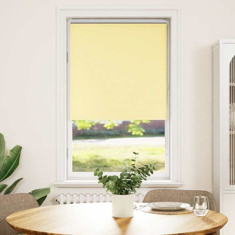 Maison Exclusive - Estor Enrollable Opaco Amarillo 80x150 cm Tela