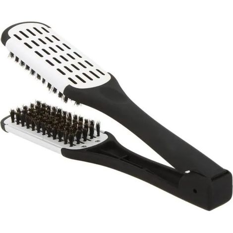 Brosse à Cheveux,Brosse à Lisser Brosse à Défriser Professionnelle Outil de Coiffure Brosse Recto Verso Lissage de Cheveux,Lissage (1/4)