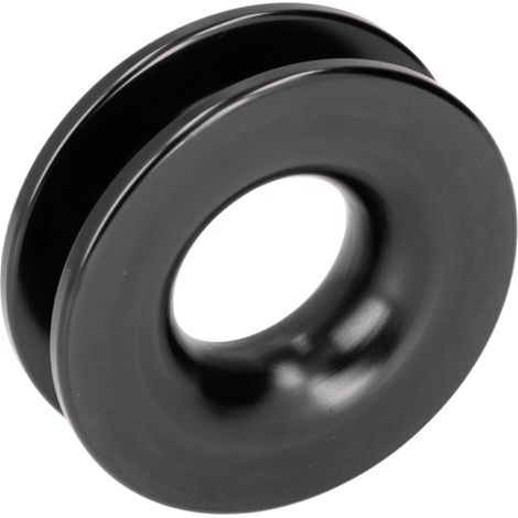 Anneau de remorquage, poulie de renvoi en alliage d'aluminium pour treuil, quad, camion, bateau, manilles noires (1/5)