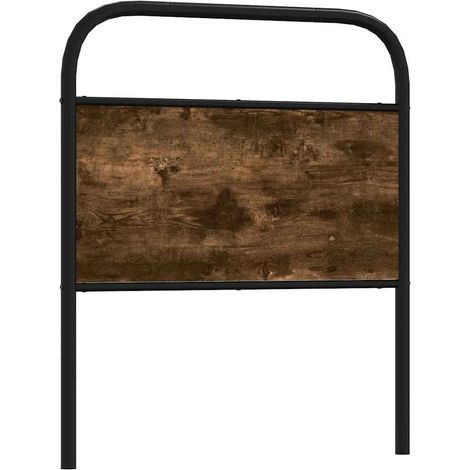 Headboard Smoked Oak 75 cm Steel and Engineered Wood vidaXL (1/5)