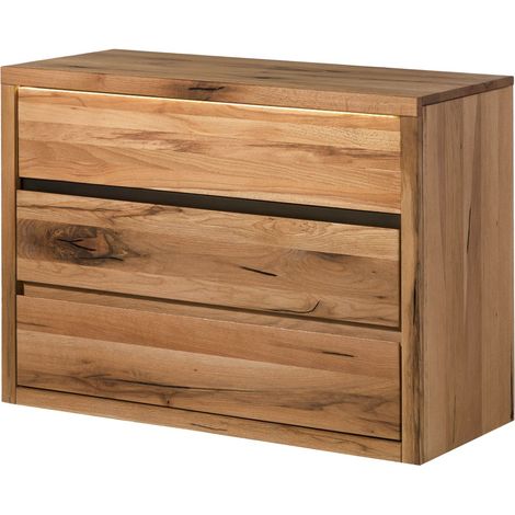Kommode Wild-/Zerreiche 105x45x75 natur geölt MONTREUX LUX 133