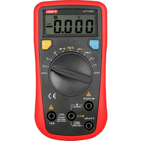 Strumento di misura elettronico uni-t ut-136c+ campo auto display retroilluminato