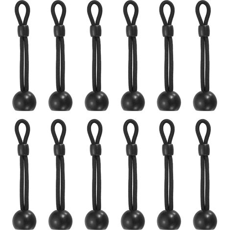 Elastic cord tieback parasol tieback replacement kit 12-piece set 4-inch elastic cord outdoor Venetian blinds roller blinds (1/5)