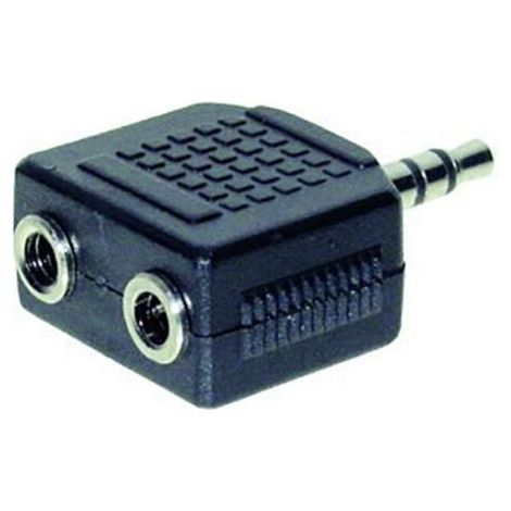 TRU COMPONENTS Adaptateur jack Jack mâle 3.5 mm - Jack femelle 3.5 mm stéréo Nombre de pôles:3 1 pc(s) S306561 (1/3)