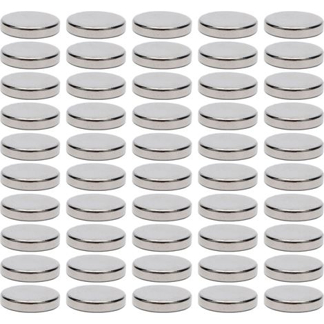 Starke Neodym-Magnete – 50er-Packung (15 x 3 mm) für Heimwerkerprojekte, Dekoration, Büro und Organisation (1/5)