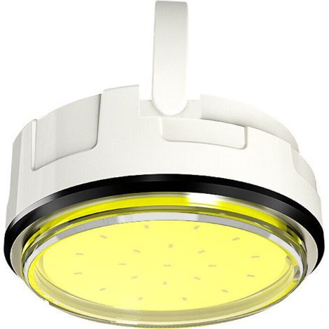 Set mit 3 LED-Campinglampen, wasserdichte magnetische Zeltlampen, USB-aufladbar, ideal zum Wandern, Angeln und Campen (weiß)
