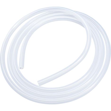 Tuyau flexible en silicone - 5 mm x 7 mm (diamètre intérieur x diamètre extérieur - 3 m de long) - Convient pour un usage alimentaire - Transparent - Transfert d'eau et d'air pour la pompe (1/5)