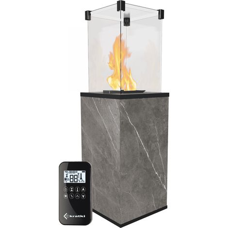 Terrassenheizer Patio Quarzsinter Naturali Grey automatische Steuerung 8,2kW (1/5)