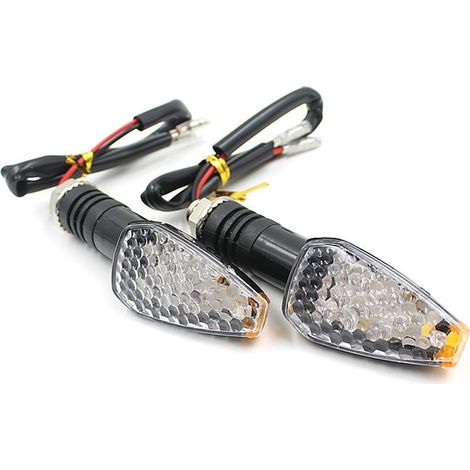 et cadre à LED pour motos 2 pièces 10 LED noir haute (1/5)