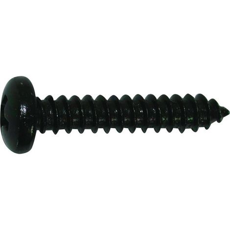Bohrschrauben schwarz 3,5 x 25 mm mit Rundkopf - 100 Stück