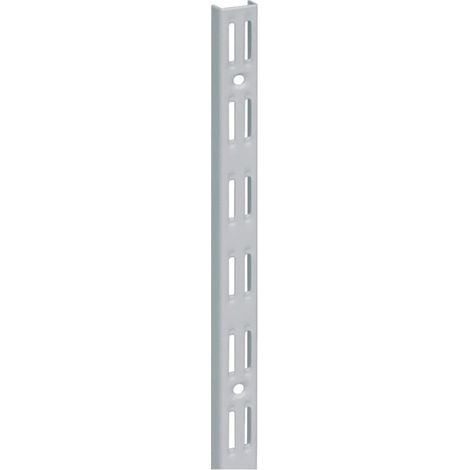 Cremagliera binario doppio - 150 cm. - grigio alluminio