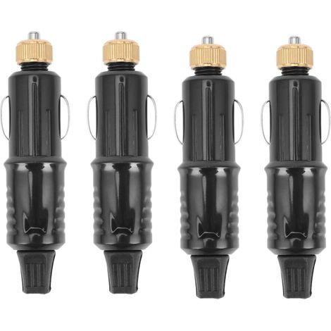 Set di 4 adattatori/caricabatterie di ricambio per presa accendisigari auto 12/24V con fusibile.