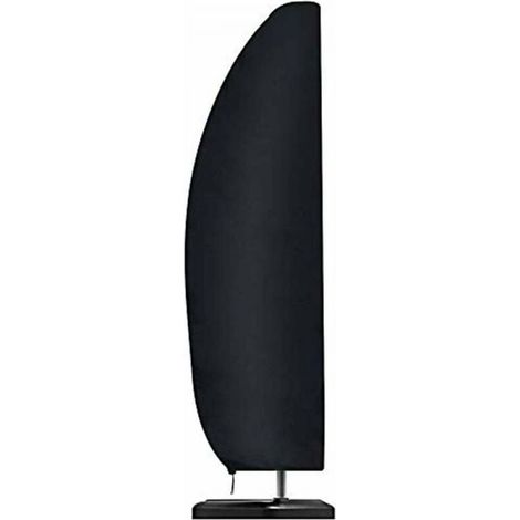 Parasol Cover, Waterproof, Windproof, Heavy Duty Rip Proof 210D Oxford Fabric Extra Large Cantilever Umbrella Cover with Zip (265 x 40/70 / 50 cm) - Black (1/5)