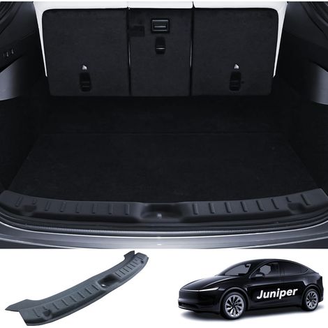1 Protection De Pare-Chocs Arrière En TPE Anti-Rayures Pour Tesla Model Y 2025-2026 Noir (1/5)