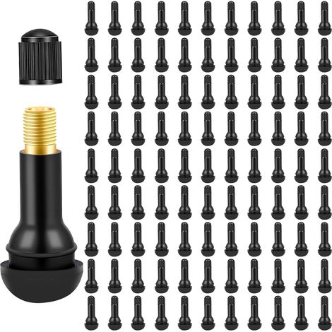 Lot de 100 valves universelles TR412 pour pneus de voiture et moto (1/5)