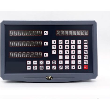 Échelle linéaire numérique SNS-3V Machine à tour de fraisage Drogue Kit de lecture numérique AC110 / 220 Et 3 pièces Codeur de déplacement à échelle linéaire 0-1000mm pour la machine de tour de fraisa (1/5)