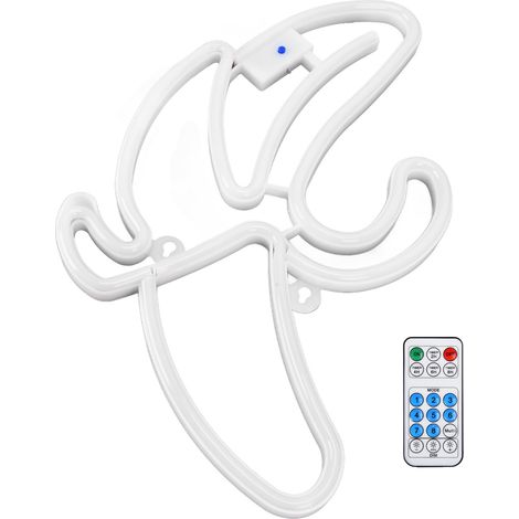 Lumière Néon Banane LED Multicolore 18 Touches Télécommande 8 Modes Minuterie Décoration Murale Chambre Salon Enfants Fête USB ou Piles (Tête Blanche Peau Rose, Sans Piles Produit, Télécommande Avec P (1/5)
