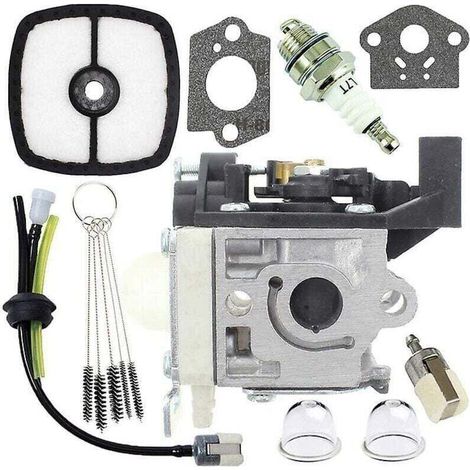 Carburateur Carb reconstruction tuyaux de carburant et ampoules d'amorçage pour Rb-k94 Srm-265 Srm-265es Kit de carburateur carburateur (couleur : argent-1 Set Carbureto (1/4)