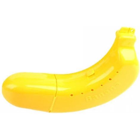 BEBUSINGOTO Scrollsqy 2er-Pack Outdoor-Bananen-Schutzhülle Lunchbox Obstaufbewahrungshalter (1/2)