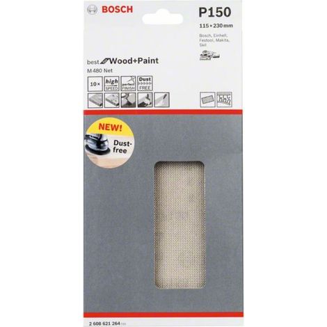 Hoja lijadora 115 x 230 mm 150  BOSCH 2608621264 (1/4)