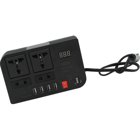 12V auf 220V 300W Kfz-Wechselrichter, 4,1A USB-Anschluss, Mehrfachschutz, Kfz-Netzteil, Wechselrichter (1/5)