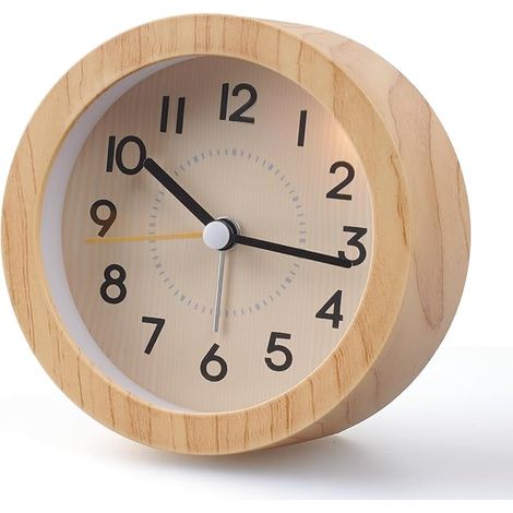 Réveil Matin sans Aiguilles, sans tic-tac, en ABS (1/5)