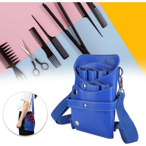 Tragetasche für Friseurwerkzeuge: Schere, Haarschneidemaschine, Kamm – Tragbarer blauer Organizer (1/5)