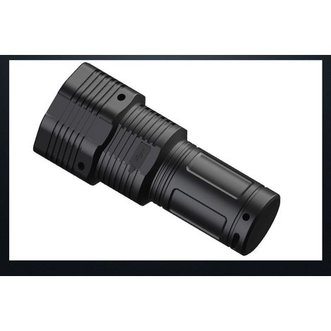 Lampe de poche à lumière forte USB chargeant la lumière latérale éclairage extérieur d'équitation (1/4)