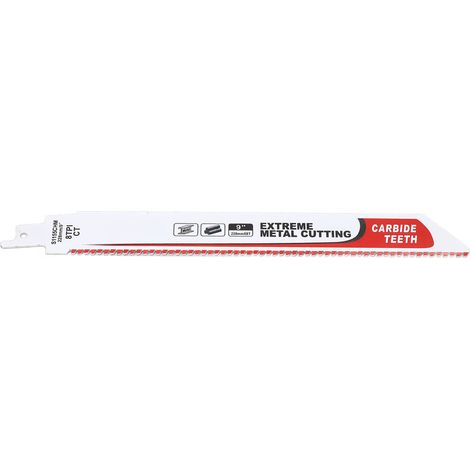 Lame de scie sabre en carbure de tungstène S1155CHM, coupe multi-matériaux métal, bois et brique, lame en alliage pour scie alternative, outil de découpe polyvalent (1/5)