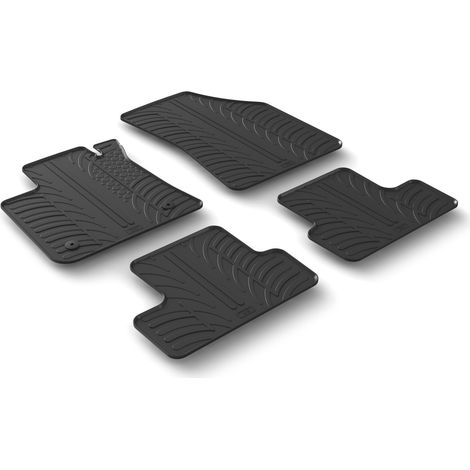 Set tappeti su misura in gomma - compatibile per  Renault Megane IV Berlina (01/1607/20) -  Renault Megane IV Sporter (10/1607/20) -  Renault Megane IV Berlina (08/2012/23) -  Renault Megane IV Sporte