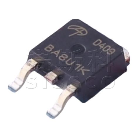 New electronic component AOS AOD409 MOSFET P channel TO-252-2 60V -26A (5 pieces per pack).