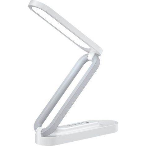 Lampe de lecture sans fil,à piles, rechargeable, pliable et portable, petite lampe de bureau à intensité variable, 3 niveaux de luminosité (BLANC) (SKU produit : 96662196 SKU Offre : CJ-20250716-TD42 (1/4)