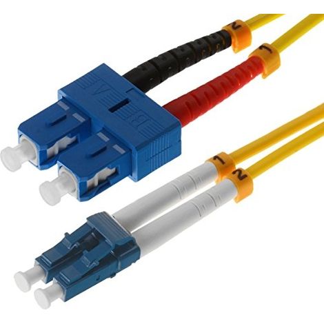 HELOS 5M OS2 LC/SC 5M LC SC JAUNE - CÂBLES DE FIBRE OPTIQUE (LC, SC, MALE/MALE, OS2, JAUNE, SINGLE-MODE) (1/3)