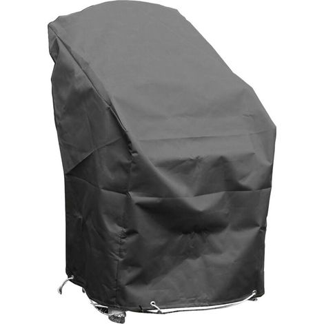 Housse de protection pour chaises de jardin empilables Haute qualité polyester L 70 x l 65 x h 70 Couleur Anthracite (1/3)
