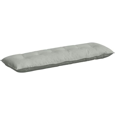 Back Pillow Light Grey 160 x 50 cm Corduroy Fabric vidaXL