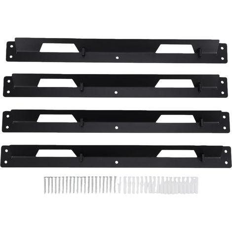 4PCS Mounting Brackets, Full Width Metal Feet (1/5)