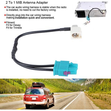 Adaptateur d'antenne MIB 2 à 1, Radio G FAKRA pour RCD330G RCD330 RCN210 RCD510 Fit Desay (1/5)