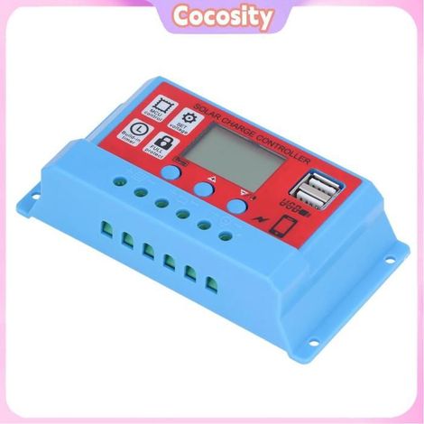 Contrôleur de chargeur de panneau solaire - COCOSITY - Cocosity - 12V/24V - Double USB 5V 2.5A - PWM 3 étapes (1/5)