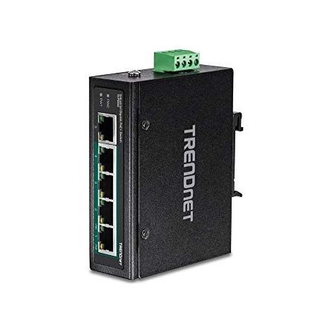 TRENDnet 5-Port Industrial GIGABIT POE+ DIN-Rail Switch Taille Unique