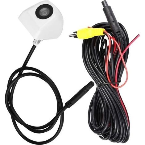 Accessori per auto con visione notturna, telecamera posteriore CCD per auto, telecamera di parcheggio, retromarcia, visione notturna impermeabile, bianca (1/4)
