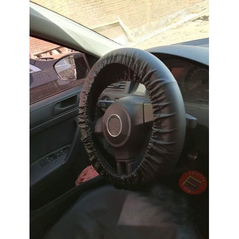 Housse de Protection pour Volant de Voiture, Protection tressée, Anti-poussière, étanche, pour Toutes Les Voitures, SUV et camions (Noir) (1/4)