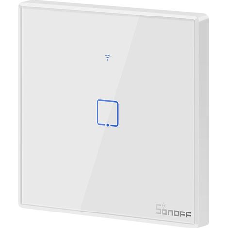 Sonoff TX T2EU1C Smart-Schalter mit Berührungsfunktion, weiß, 1 Kanal