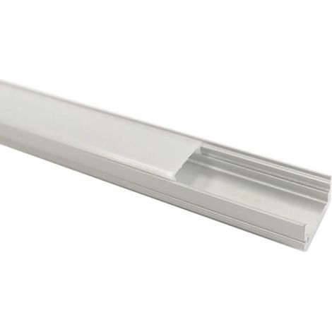 Profilo Alluminio Piatto con inserti 1m per Striscia led BARRA-6-1M (1/5)