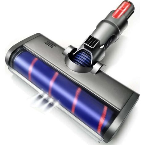 Cepillo turbo motorizado para aspiradoras Dyson V7, V8, V10 y V11 – Rodillo suave para suelos de madera y baldosas – Luz LED integrada (1/2)