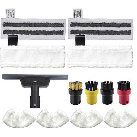 Pièces détachées pour aspirateur à main Kärcher EasyFix SC2, SC3, SC4 et SC5 : chiffons de nettoyage vapeur en microfibre, tampons de nettoyage, grattoir à vitres (1/5)