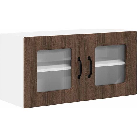 Meuble mural de cuisine,Armoire de cuisine avec étagère Chêne brun 80 x 31 x 40 cm CFW71808 (1/5)