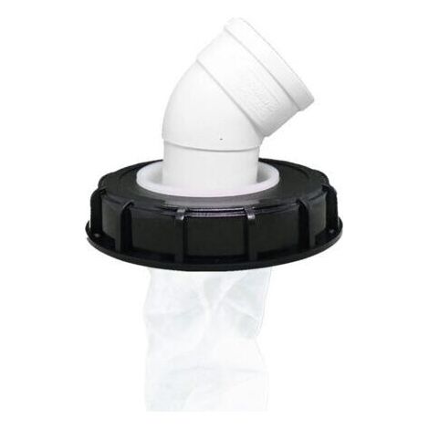 Filtre à Couvercle IBC, Bouchon de Réservoir IBC Lavable en Nylon avec Couvercle, Accessoire de Réservoir IBC avec Filtre en Filet pour 163 mm Réservoir Eau de Pluie (163mm 45°) (1/4)